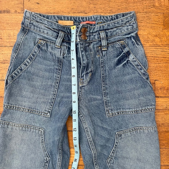 Pilcro The Wanderer Mid Rise Double Knee Jeans Size 26 - Picture 6 of 8